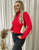 Fitted Long Sleeve Fluffy Knitted Top
