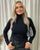 Fitted Long Sleeve Fluffy Knitted Top