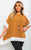 Oversized Contrast Hem Flare Sleeve Top