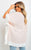 Oversized Contrast Hem Flare Sleeve Top