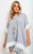 Oversized Contrast Hem Flare Sleeve Top