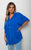 Button Down V Neck Casual Loose Tops