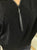Front Zip Detail Glitz Top
