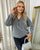 Front Zip Detail Glitz Top