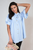 Button Down Pleated Frill Tops