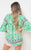 Boho Printed Tassel Tie Neck Long Sleeve Loose Tops