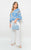 Boho Printed Tassel Tie Neck Long Sleeve Loose Tops