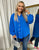 Oversized Collared Button Down Top