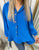 Oversized Collared Button Down Top
