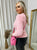 Fitted Long Sleeve Fluffy Knitted Top