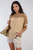 Lace Insert Round Neck Hollow Top