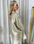 Metallic V-Neck Oversized Top