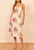 French Vacation V neck Slim Fit Floral Print Strap Dress