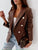 Double Breasted Fashionable Faux Leather Jacket