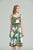 Women Summer Printed  Sleeveless Cami A Line Knee Dress