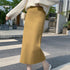 High Waist Mid Length Wool  Thickened Hip Skirt Sweater