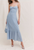 Summer Clothing French Pastoral Elegant Solid Color Waist Tight Cami Dress