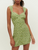 Summer French High Waist Slim Fit Slimming Printed Commuting Elegant Strap Dress
