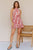 Women Summer Vacation Floral Ruffled Tiered A Line Tie Backless Dress