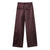 Women Silk Satin Textured Pocket Overalls High Waist Straight Pants