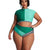 Multi-Color Mosaic High Waist Fattening Swimsuit