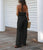 Sexy Backless Halter Chest Wrapped Wide Leg Flared Jumpsuit