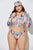 Printed Bikini Large Size Split Swimsuit
