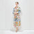 Summer New Single-breasted Lapel Long sleeved Dress