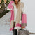 Large Size Loose Geometric Abstract Color Matching Sweater