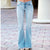 Washed Slim Fit Slimming Jeans Trousers