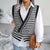 Stripe College Knitted Vest Sweater
