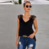 Sleeveless Lace Splicing Sling Top