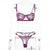 Lace Bandeau Underwear with Steel Ring Suit