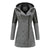 Plus Size Hooded Woolen Coat