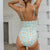 Monokini Vintage Print Women Swimming Suit