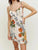 Spring Vintage Floral Wooden Ear Slim Slimming V-Neckline Strap Dress
