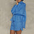 Batwing Sleeve Lapel Shirt And Shorts Two-Piece Pleated Suit