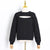 Long Sleeve Neckline Personality Hollow Top