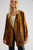 Gold Velvet Jacket Split Blazer Top
