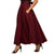 Solid Color Waist Slimming Maxi Skirt