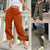 Fall Winter Overalls Sexy Straight Cargo Jeans Trousers Pants