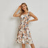 Women Summer Camisole Strap Printing Dress