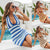 V-neck Knitted Backless Beach Vacation Dress