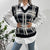 Knitted Vest Casual Plaid Sweater