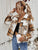 Winter Single-Breasted Woolen Plaid Short Coat