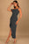 Hip off-Shoulder Irregular Asymmetric Slit Party Evening Dress