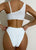 Solid Color Sexy Swimsuit Split Tight Durable Bikini