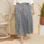 Print Pleated Skirt Loose Maxi Dress