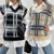 Knitted Vest Casual Plaid Sweater