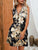 Women Clothing Dress Summer Printed Zipper Sleeveless Dress